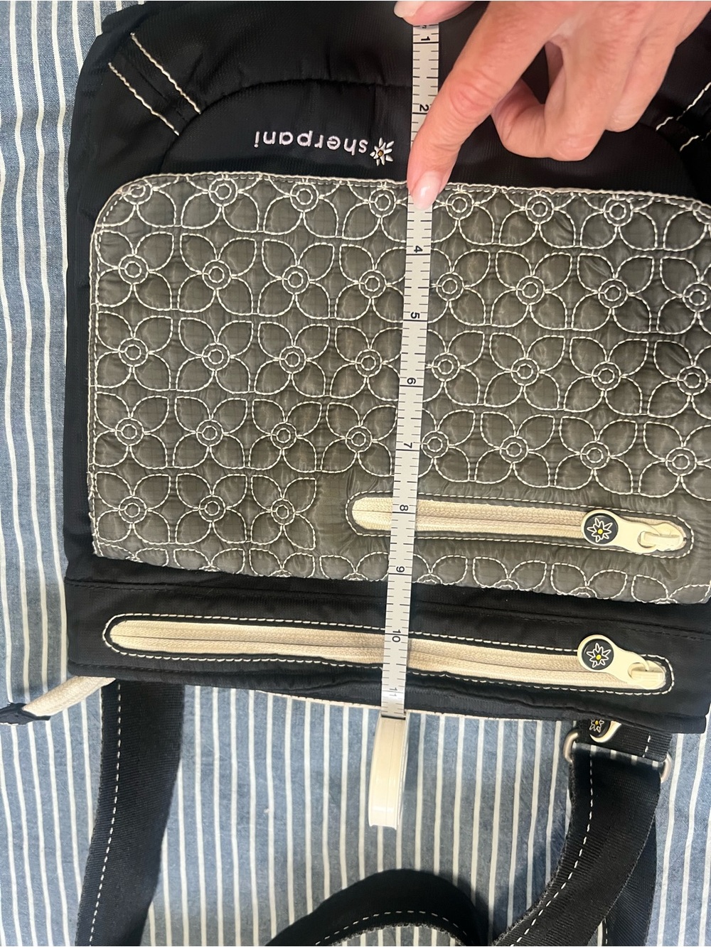 Crossbody Bag with Cream Trim, Sherpani - Picture 8 of 8
